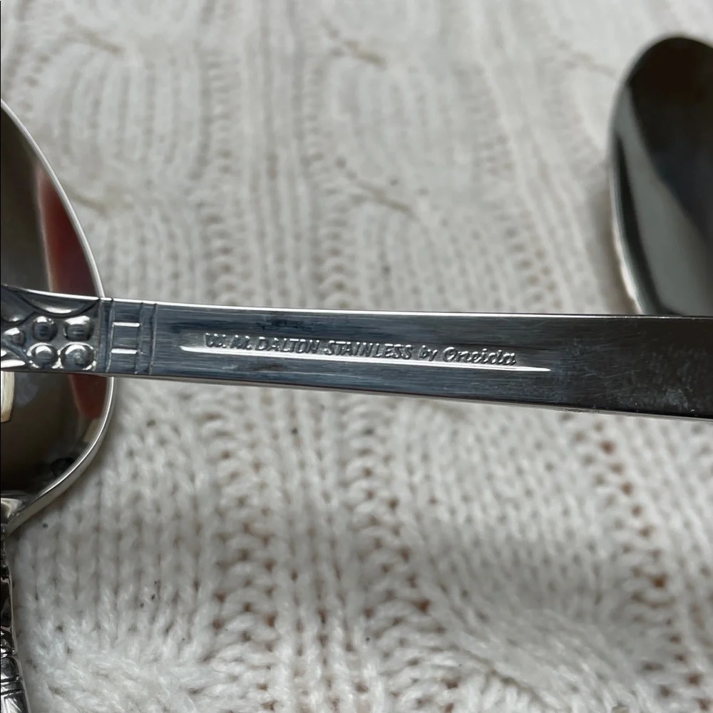 Oneida Northland Brookwood 4 tablespoon set. W.M. Dalton Stainless Flatware.